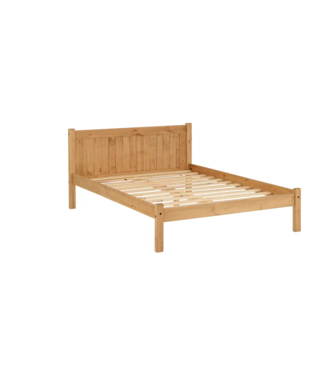 Seconique Maya Double Bed - Distressed Waxed Pine