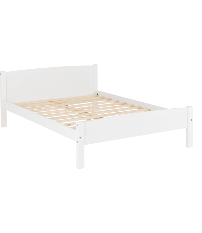 Seconique Amber Double Bed - White