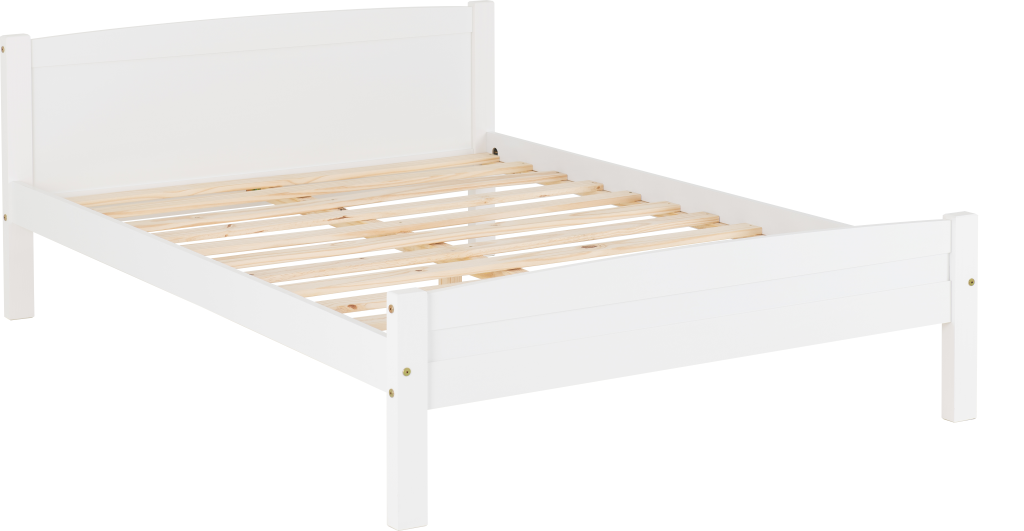 Seconique Amber Double Bed - White