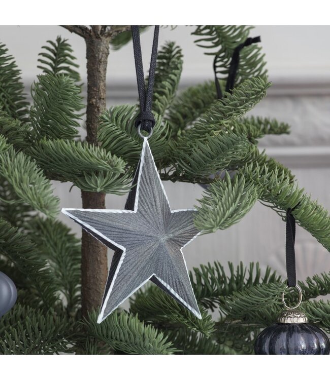 Turin Hanging Medium Star Grey/Silver