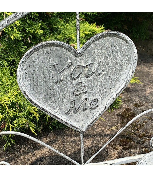 Minster Stylish Living Metal Heart Design Triple Planter