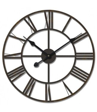 Minster Stylish Living Large Metal Clock - 50 & 60 cm