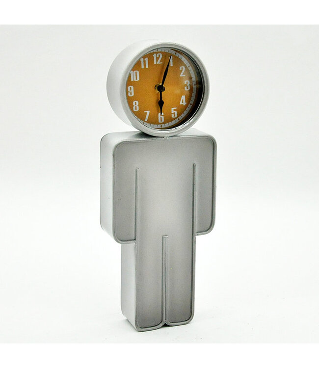 Minster Stylish Living Body Wall Clock Silver