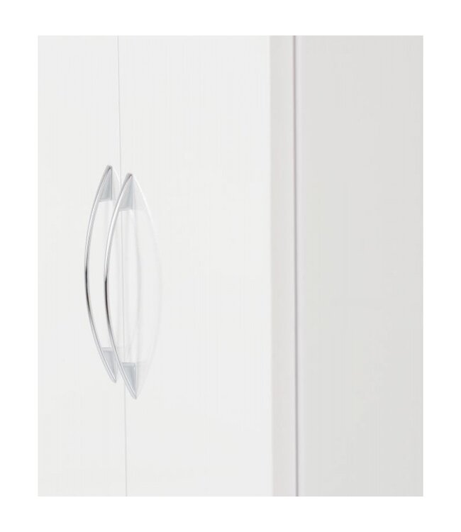 Seconique Nevada 2 Door 1 Drawer Wardrobe - White