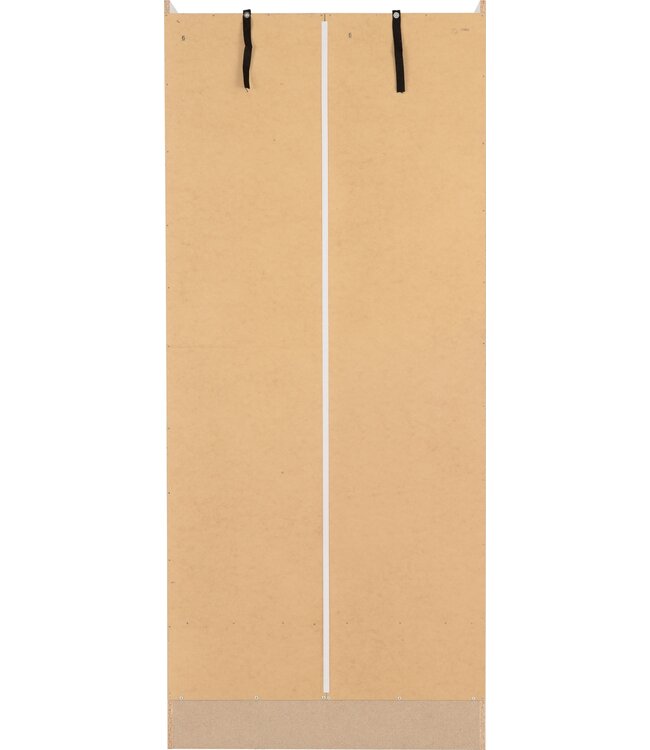 Seconique Nevada 2 Door 1 Drawer Wardrobe - White