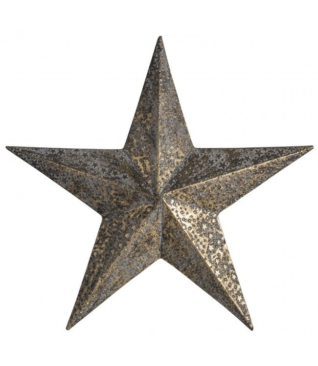 Alpha Large Star Antique Gold