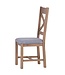 Upholstered Cross Back Chair