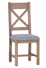 Signature Upholstered Cross Back Chair