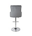 Shankar Rocco Brushed Velvet Bar Stool - Grey