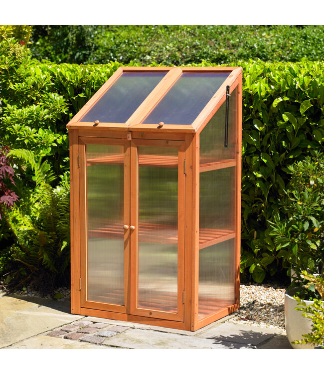 Kingfisher Garden Wooden Cold Frame Greenhouse