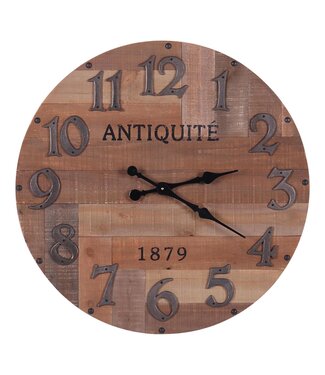 Besp-Oak Furniture Rustic Reclaimed Wood Round Clock