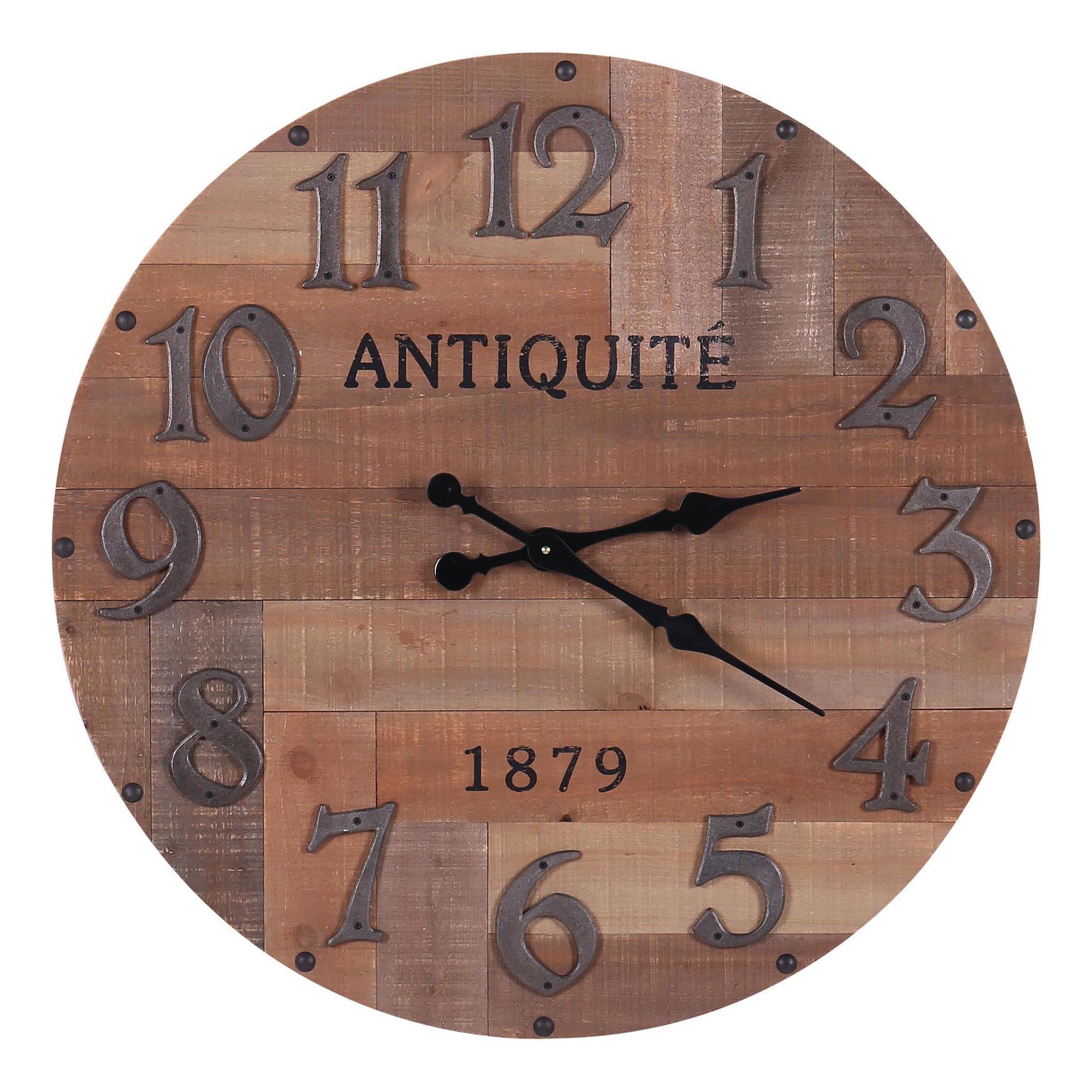 Rustic Reclaimed Wood Round Clock - Freitaslaf Net LTD