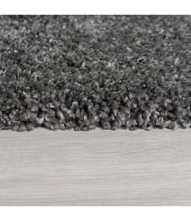 Brilliance Sparks Anthracite Plain Rug - 120 x 170 cm