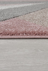 Flair Rugs Shatter Pink Grey Rug - 120 x 170 cm