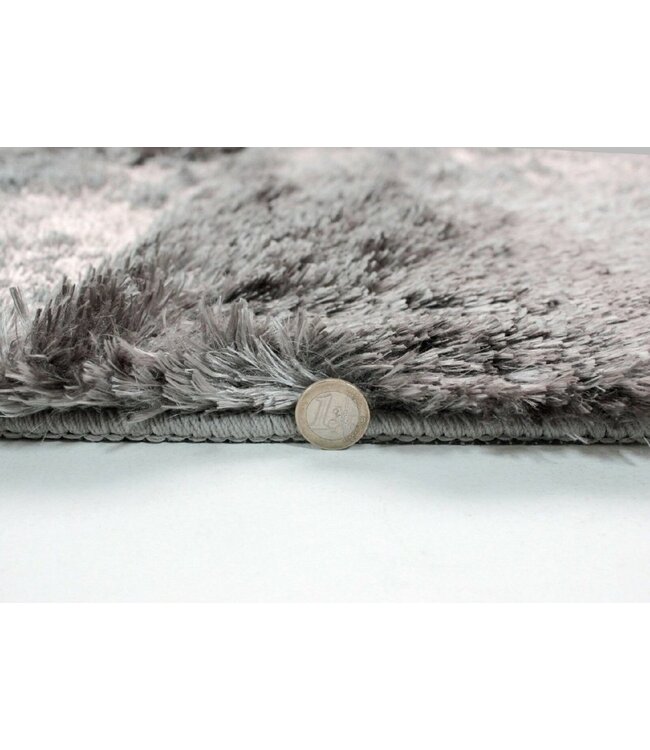 Serenity Silver Grey Shaggy Rug - 160 x 230 cm