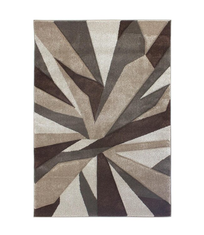 Shatter Beige Brown Rug - 160 x 230 cm