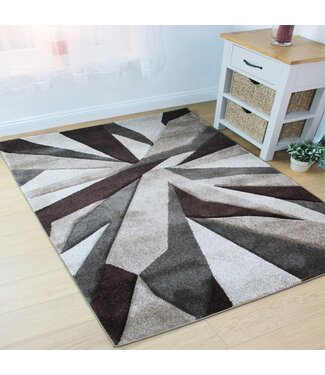 Shatter Beige Brown Rug - 160 x 230 cm