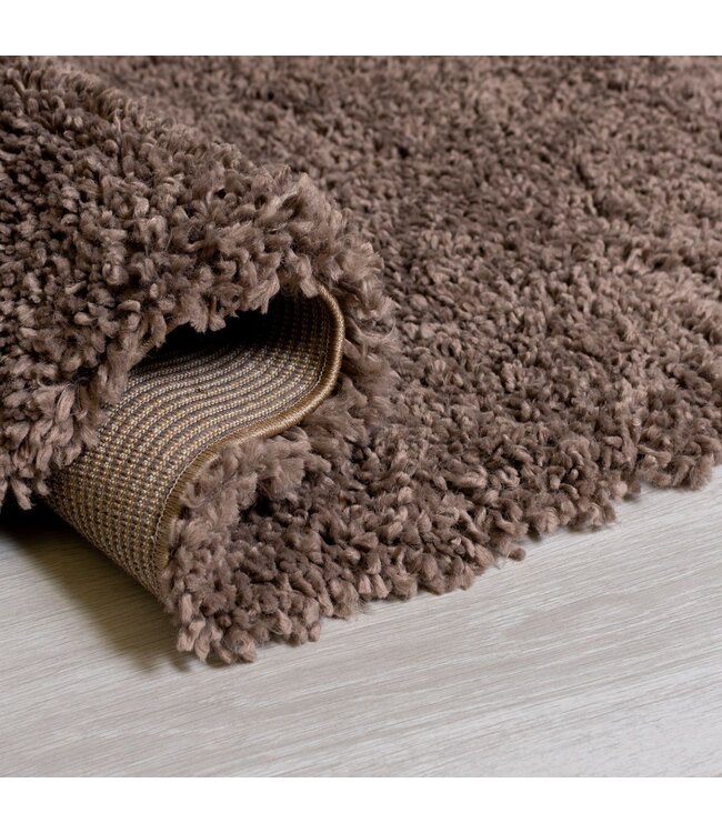 Brilliance Sparks Light Brown Plain Rug - 120 x 170 cm