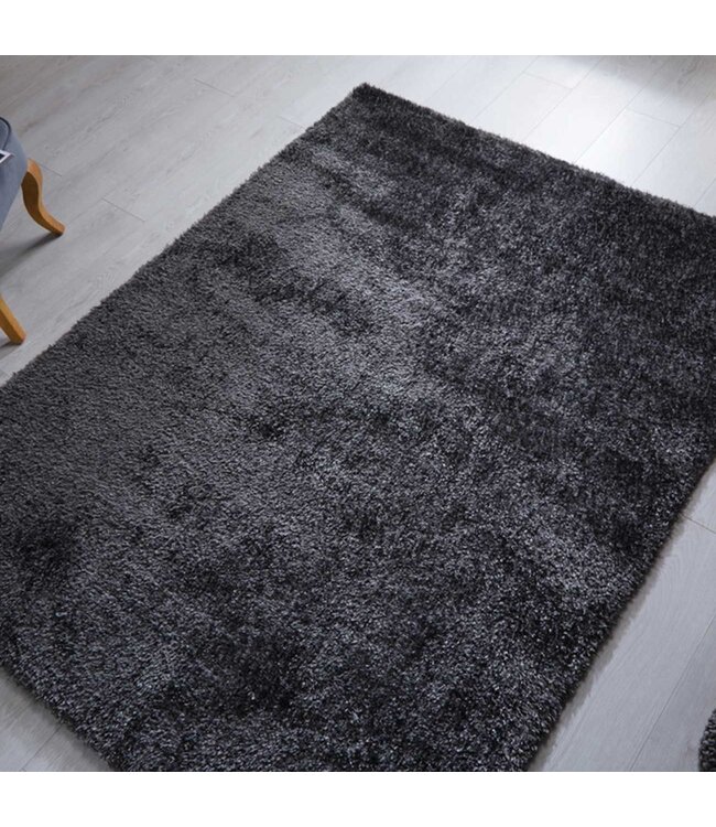 Velvet Charcoal Rug - 120 x 170 cm