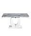 Shankar Neptune Medium Marble Effect Grey/White Dining Table