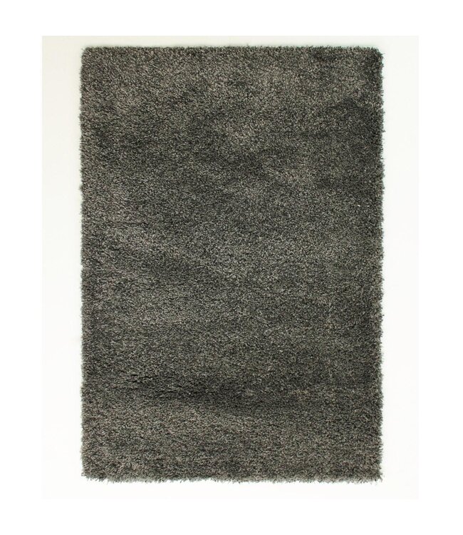 Athena Charcoal Plain Shaggy Rug - 120 x 170 cm