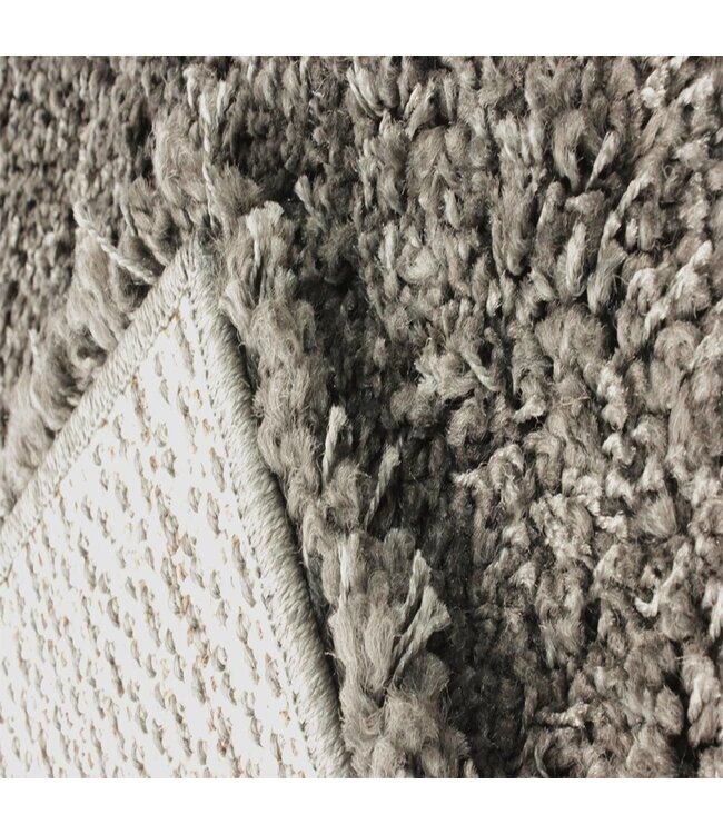Athena Charcoal Plain Shaggy Rug - 120 x 170 cm