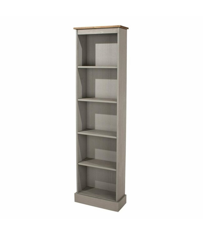 Core Products Corona Grey Tall Narrow Bookcase