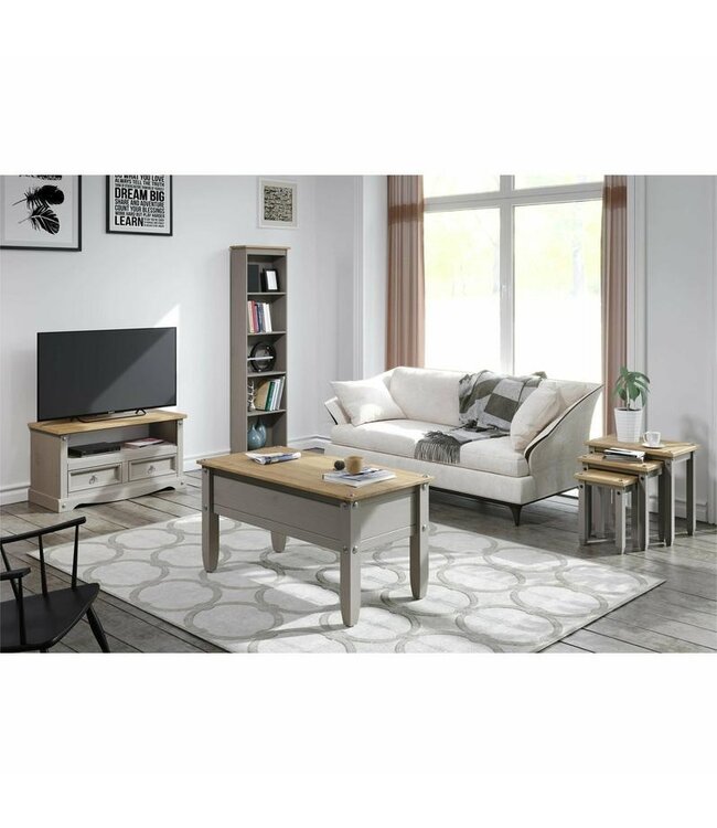 Core Products Corona Grey Tall Narrow Bookcase