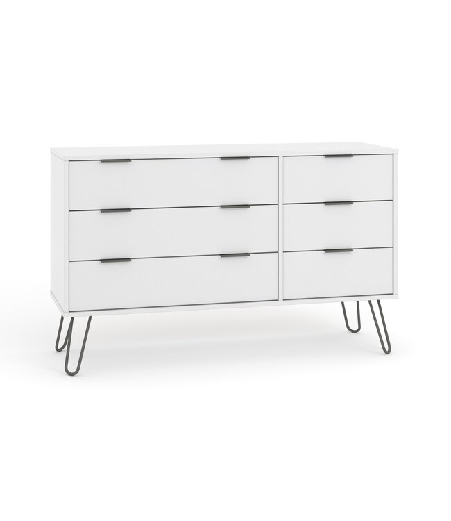 Core Products Augusta White 6 Drawer Chest