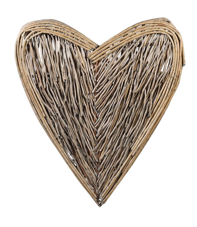 Large Wicker Wall Heart