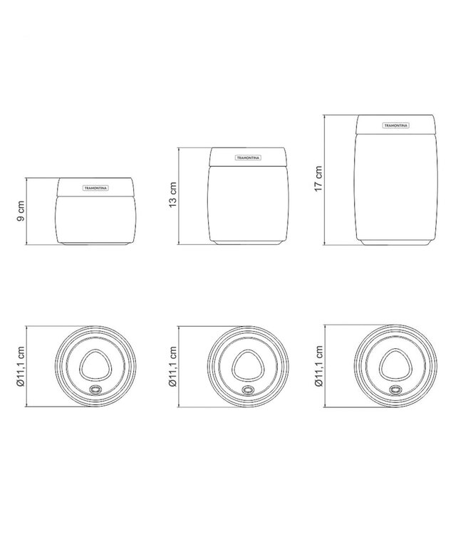 Tramontina Set of Purezza Glass Containers