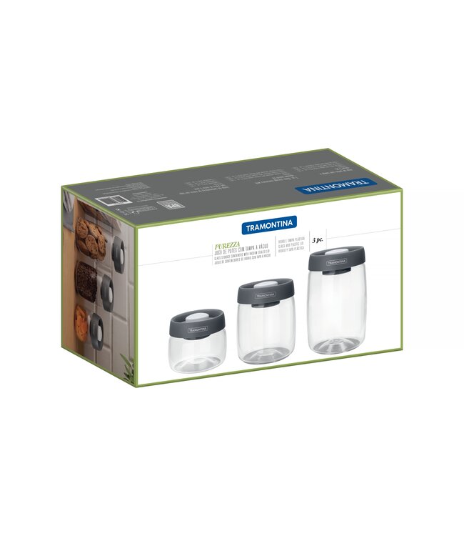 Tramontina Set of Purezza Glass Containers