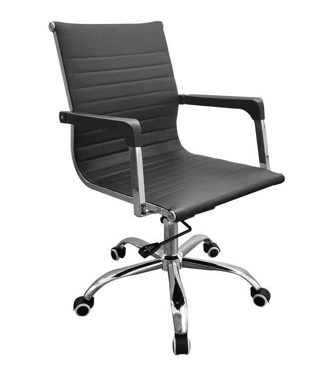 Core Products Loft Black Faux Leather Chair