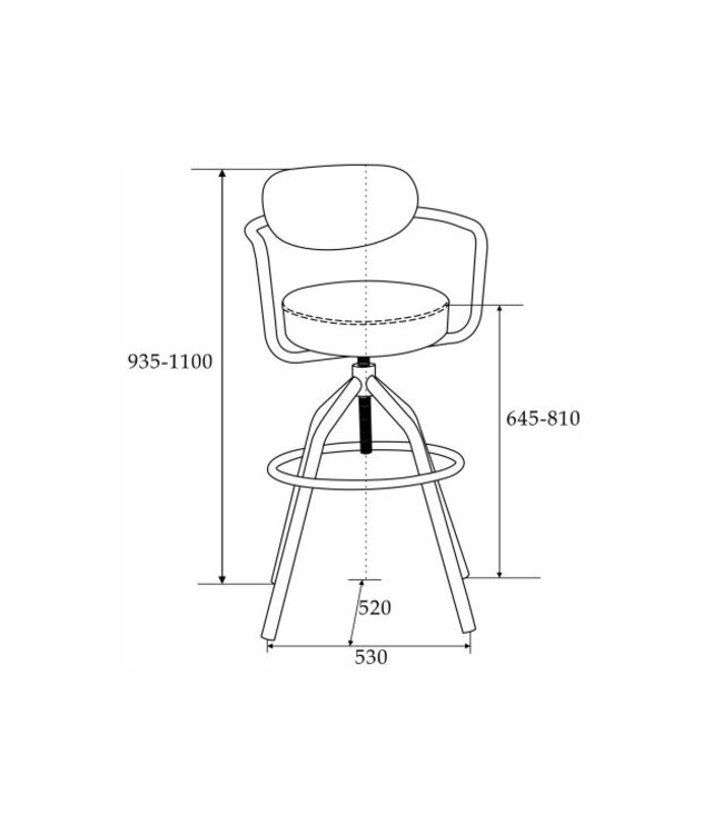Julian Bowen Barbican Bar Stool