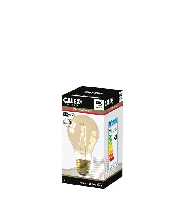Calex LED Full Glass Lamp 600LM 2100K Dimmable