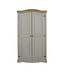 Core Products Corona Grey 2 Door Wardrobe