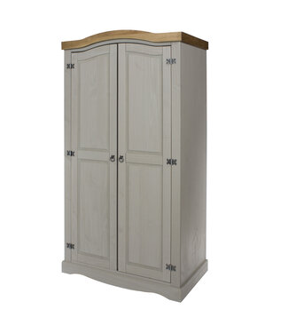 Core Products Corona Grey 2 Door Wardrobe