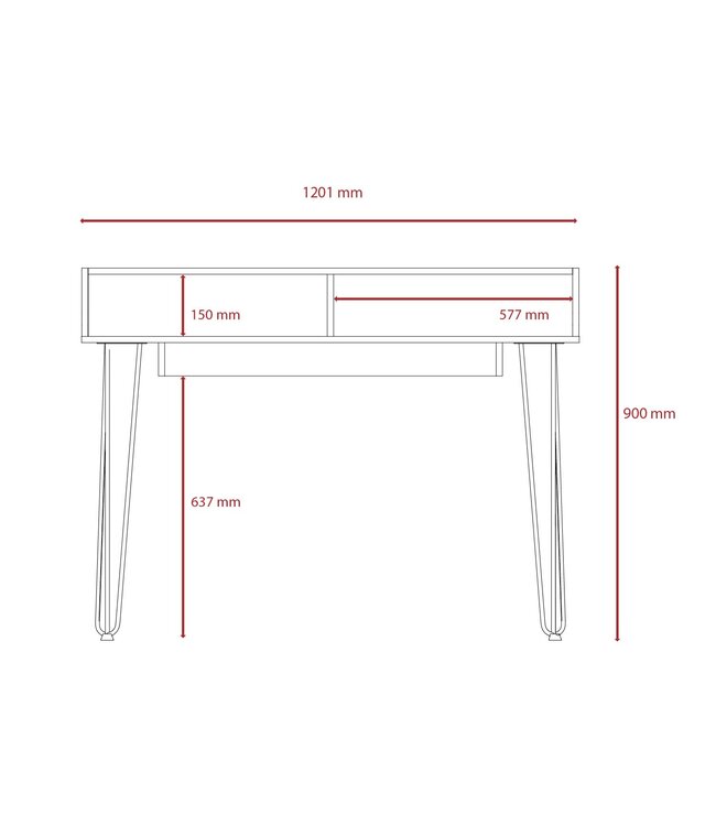 Core Products Dallas Home Office Desk
