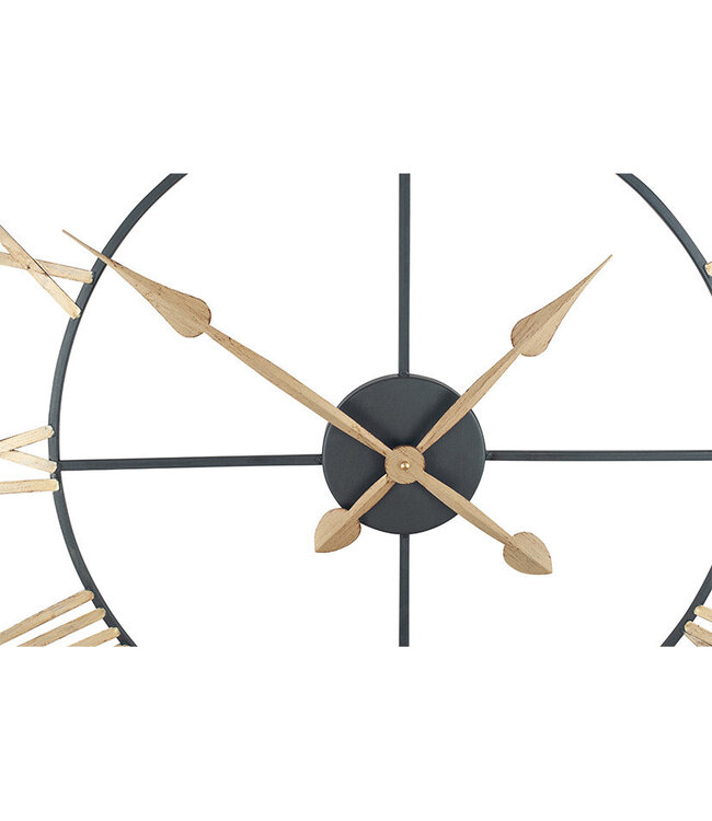 Pacific  Antique Bronze & Gold Metal Round Large Clock