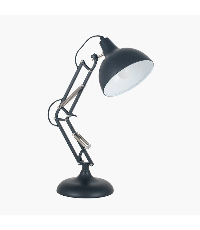 Pacific  Matt Black Metal Angled Task Table Lamp