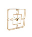 Pacific  Gold Metal Square Wall Clock