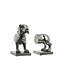 Hill Interiors Antique Silver Dog Bookends