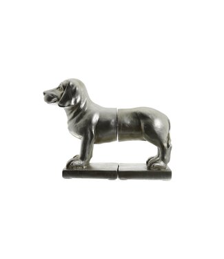 Hill Interiors Antique Silver Dog Bookends