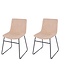 Core Products Pair Aspen Sand Fabric Chairs