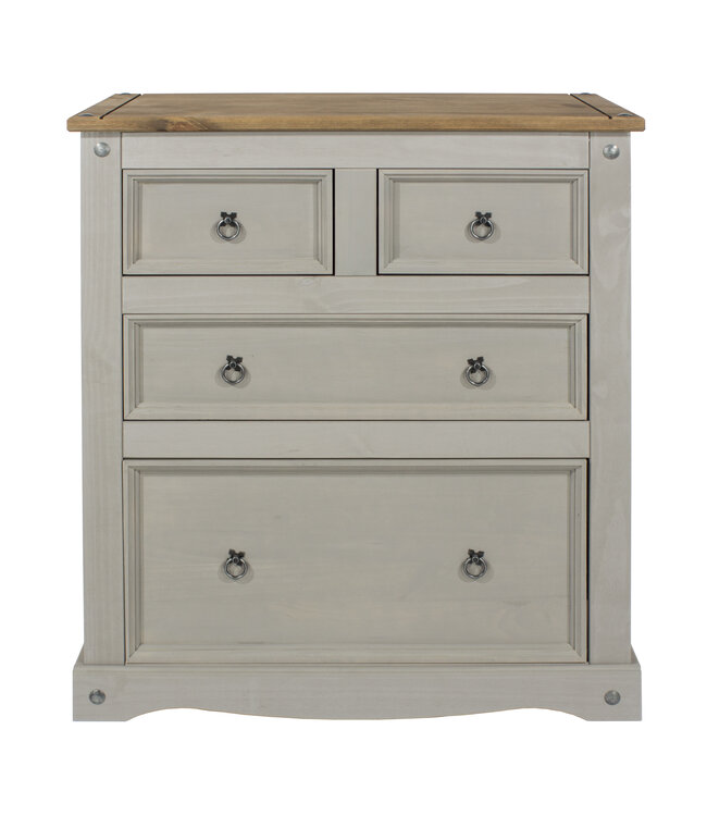 Core Products Corona Grey 2+2 Drawer Chest