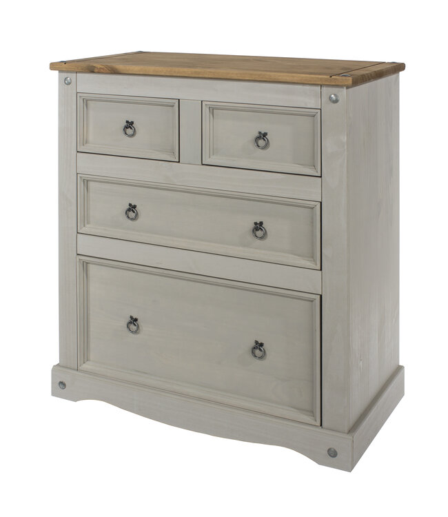 Core Products Corona Grey 2+2 Drawer Chest