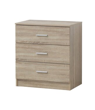 Timber Art Design Rio 3 Drawer Chest - Sonoma Oak