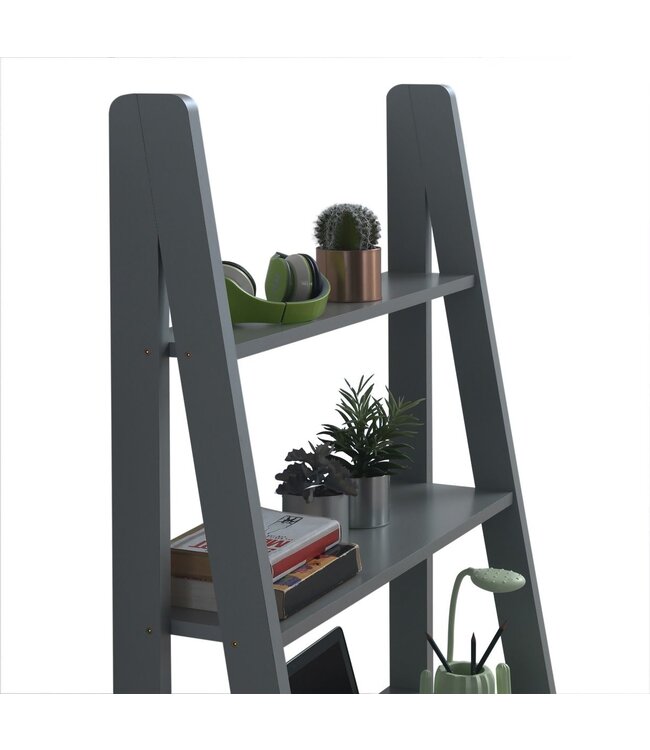 Timber Art Design Ladder Desk - Dark Grey