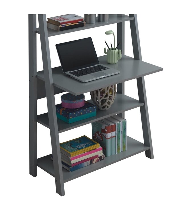 Timber Art Design Ladder Desk - Dark Grey