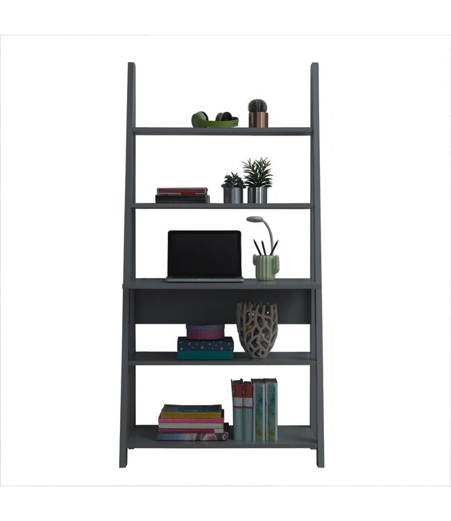 Timber Art Design Ladder Desk - Dark Grey